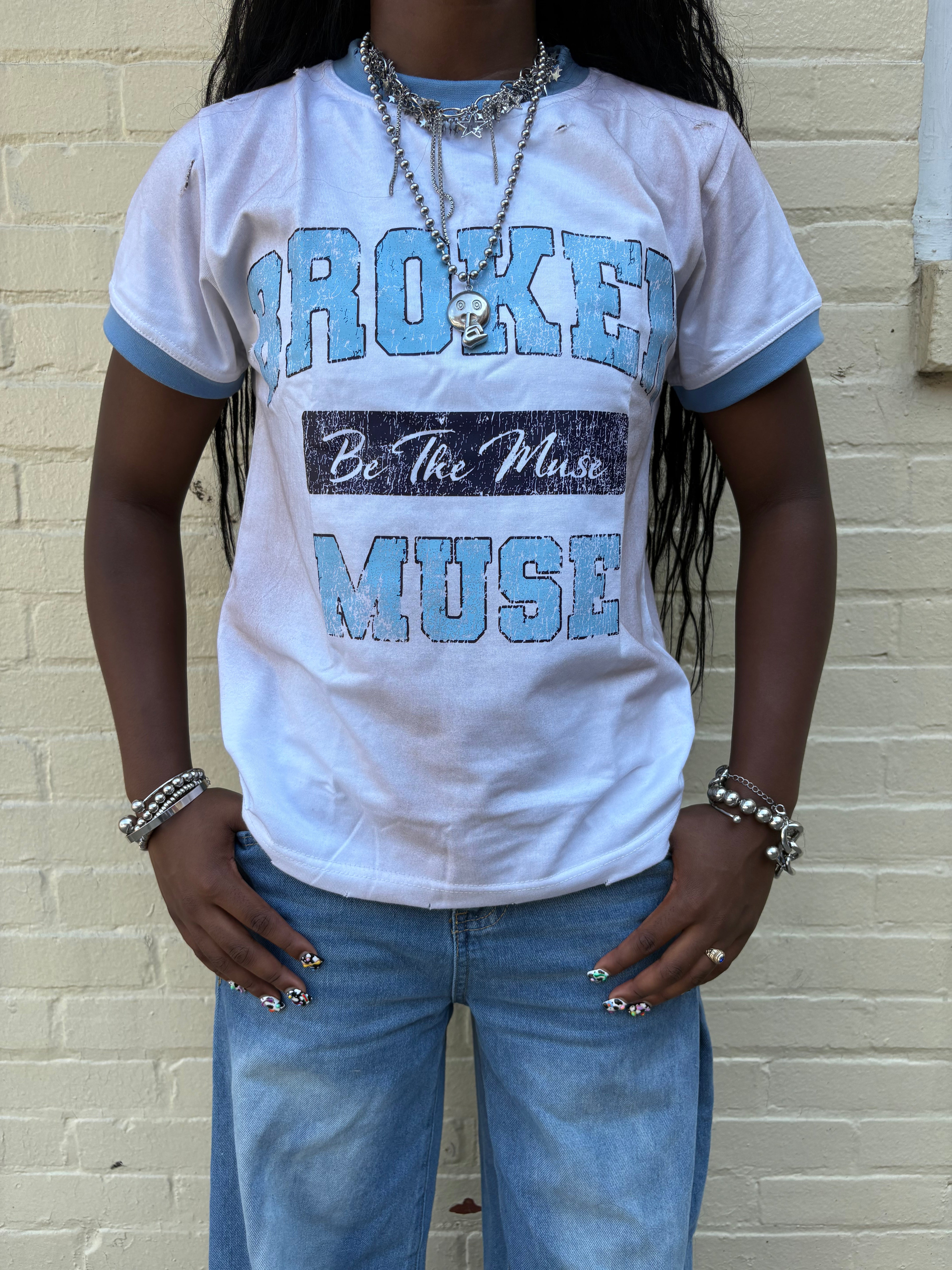 "Still the Muse" Ringer Tee